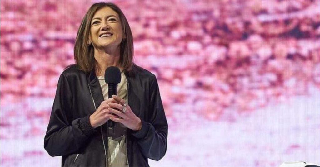 Catrina from Hillsong on stage