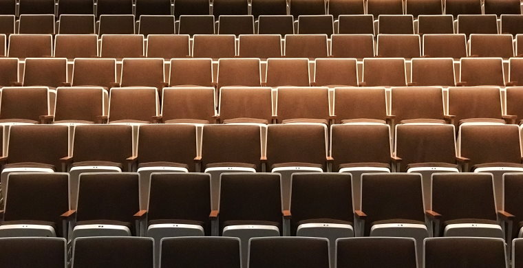 Rows of empty chairs