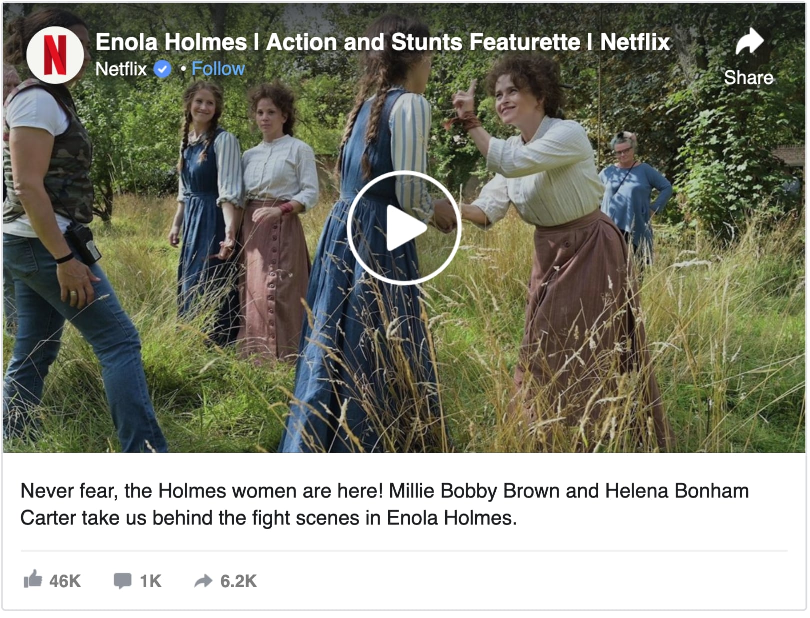 enola holmes action and stunts featurette