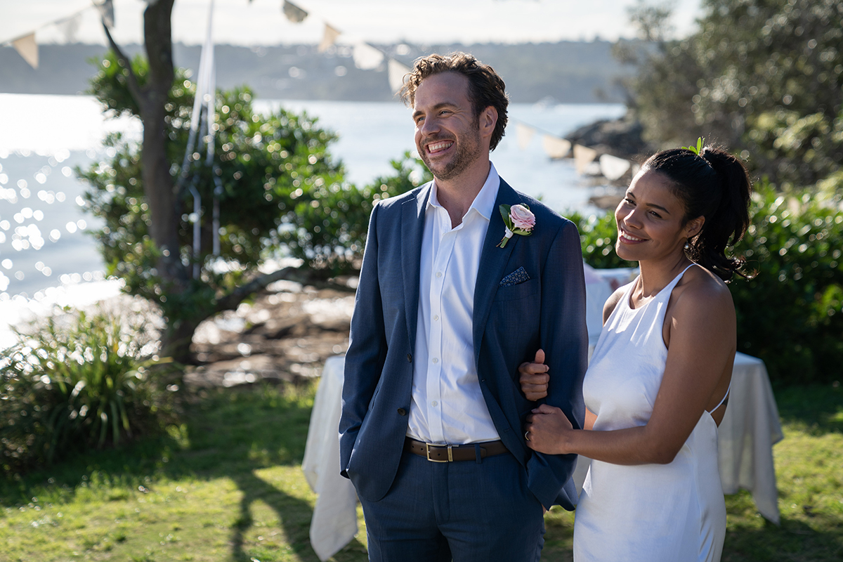 Rafe spall and zahra newman in long story short