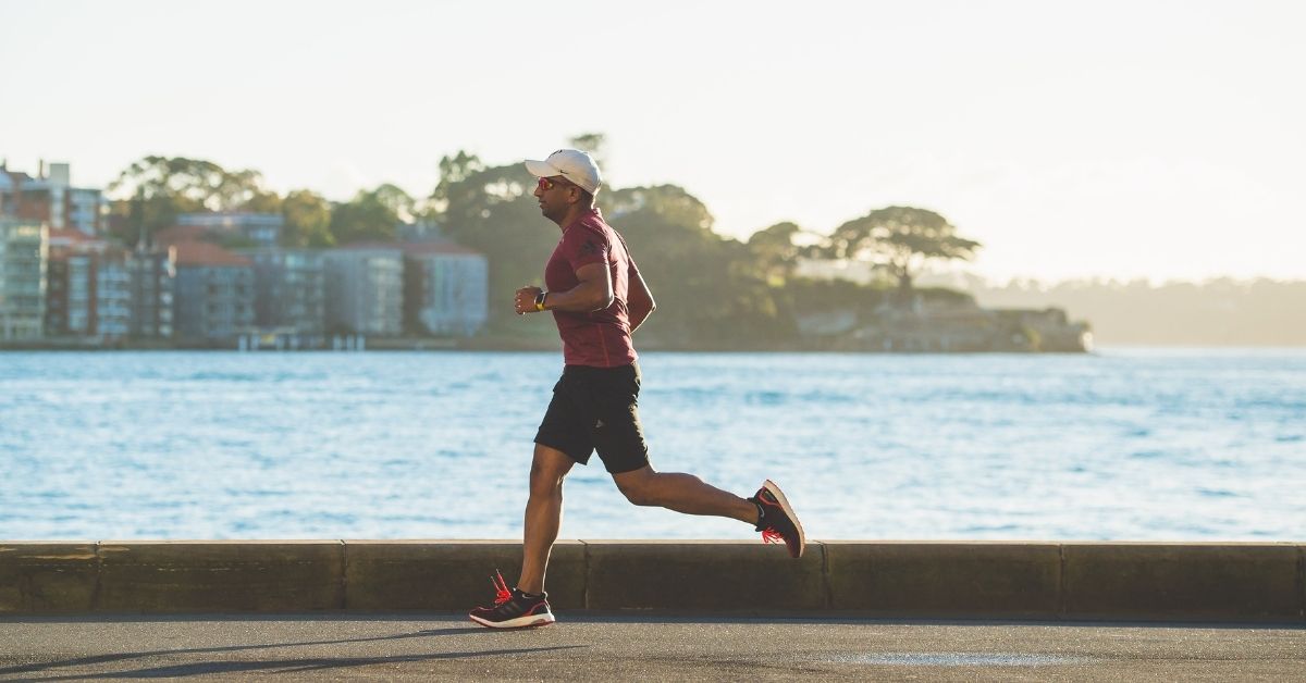 man running