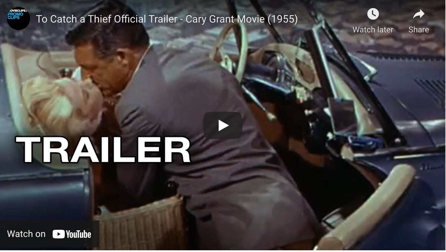 to catch a thief trailer