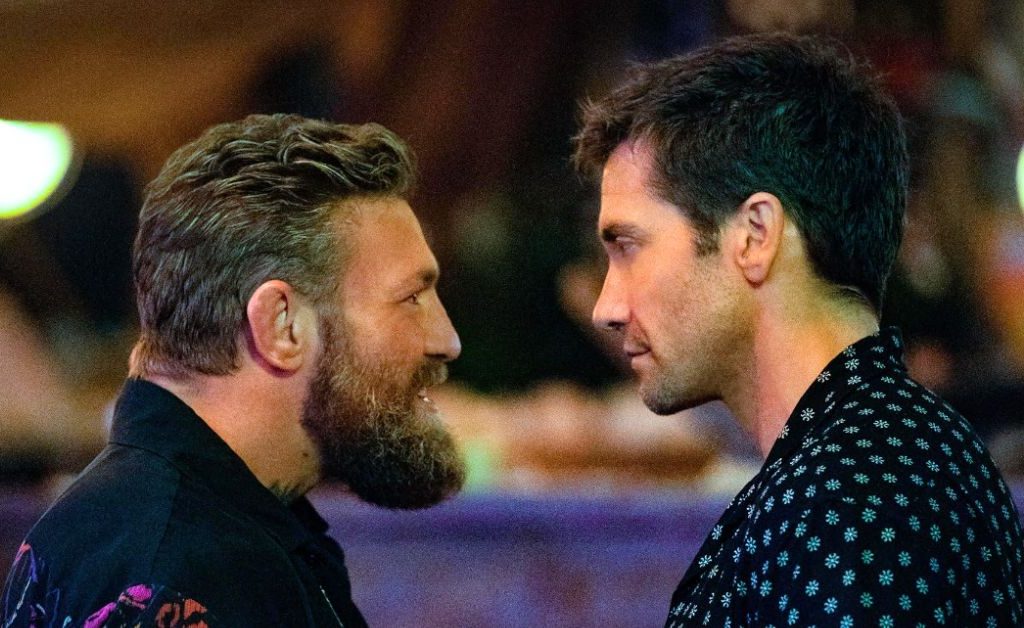 Jake Gyllenhaal and Conor McGregor in Road House